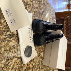Alexander McQueen Tread Ankle Boots Size 41+